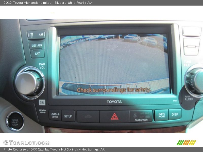 Blizzard White Pearl / Ash 2012 Toyota Highlander Limited