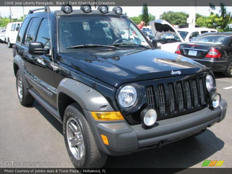 Black / Dark Khaki/Light Graystone 2006 Jeep Liberty Renegade