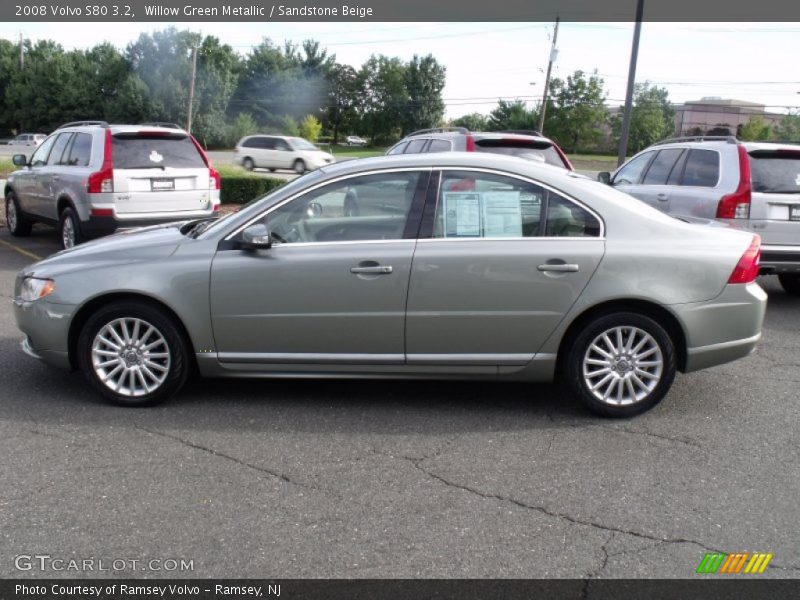 Willow Green Metallic / Sandstone Beige 2008 Volvo S80 3.2