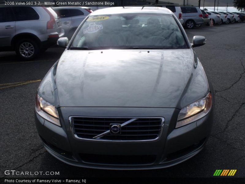 Willow Green Metallic / Sandstone Beige 2008 Volvo S80 3.2