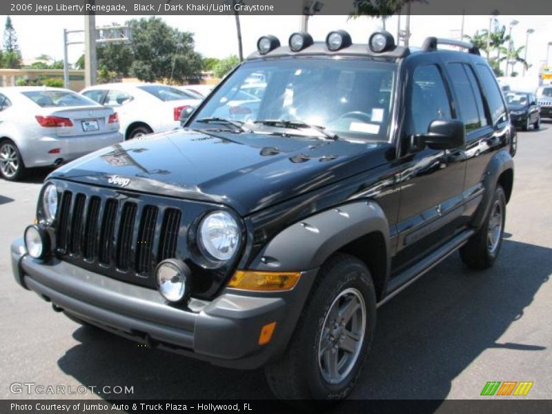 Black / Dark Khaki/Light Graystone 2006 Jeep Liberty Renegade