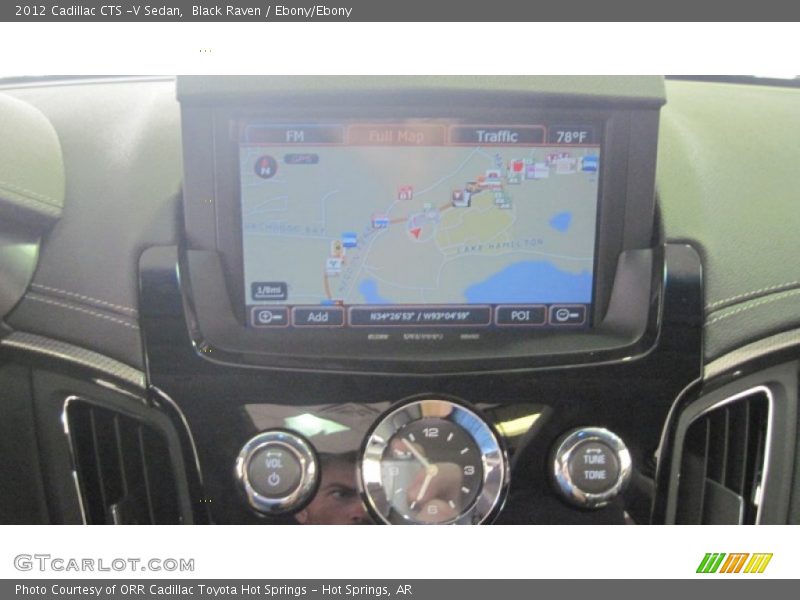 Black Raven / Ebony/Ebony 2012 Cadillac CTS -V Sedan