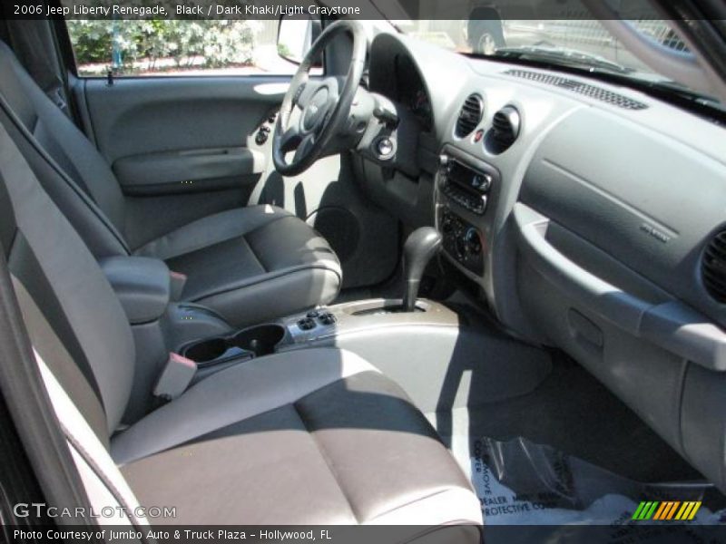 Black / Dark Khaki/Light Graystone 2006 Jeep Liberty Renegade