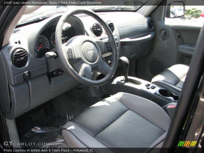 Black / Dark Khaki/Light Graystone 2006 Jeep Liberty Renegade