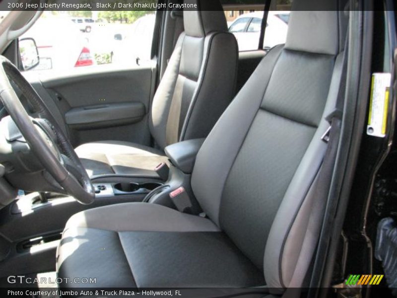 Black / Dark Khaki/Light Graystone 2006 Jeep Liberty Renegade