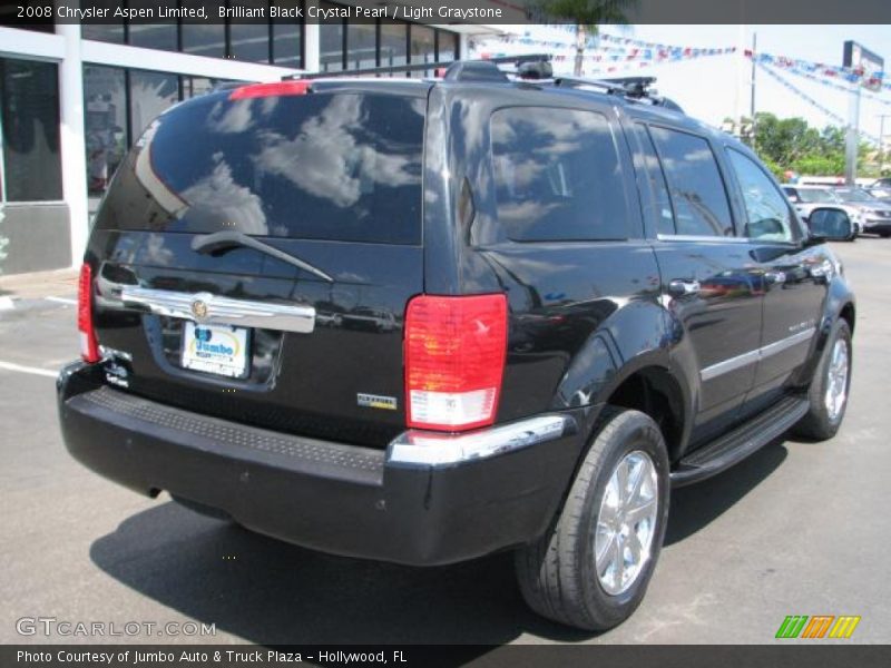 Brilliant Black Crystal Pearl / Light Graystone 2008 Chrysler Aspen Limited