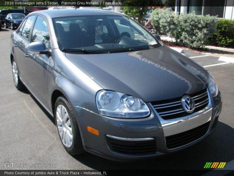 Platinum Grey Metallic / Titan Black 2010 Volkswagen Jetta S Sedan