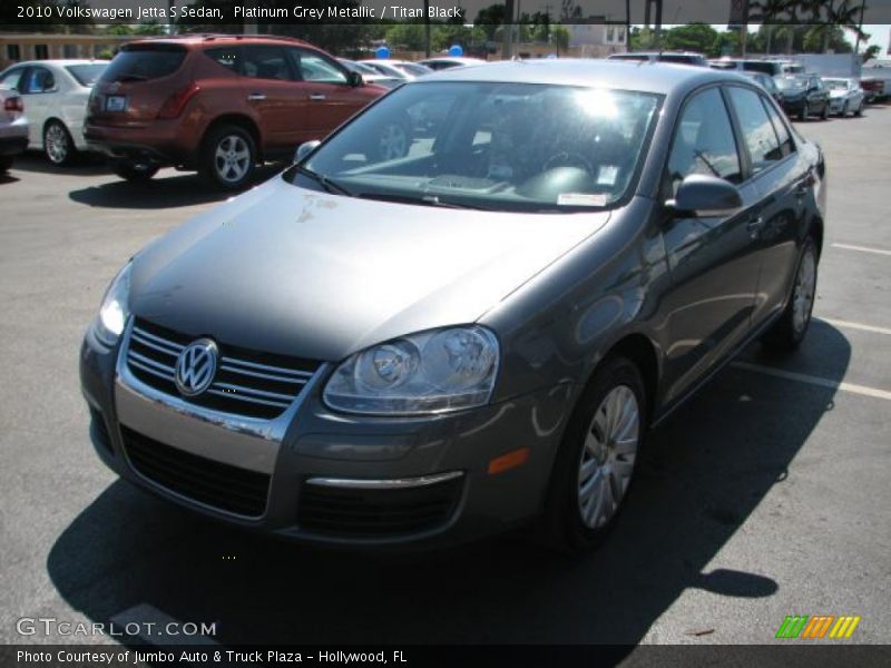 Platinum Grey Metallic / Titan Black 2010 Volkswagen Jetta S Sedan