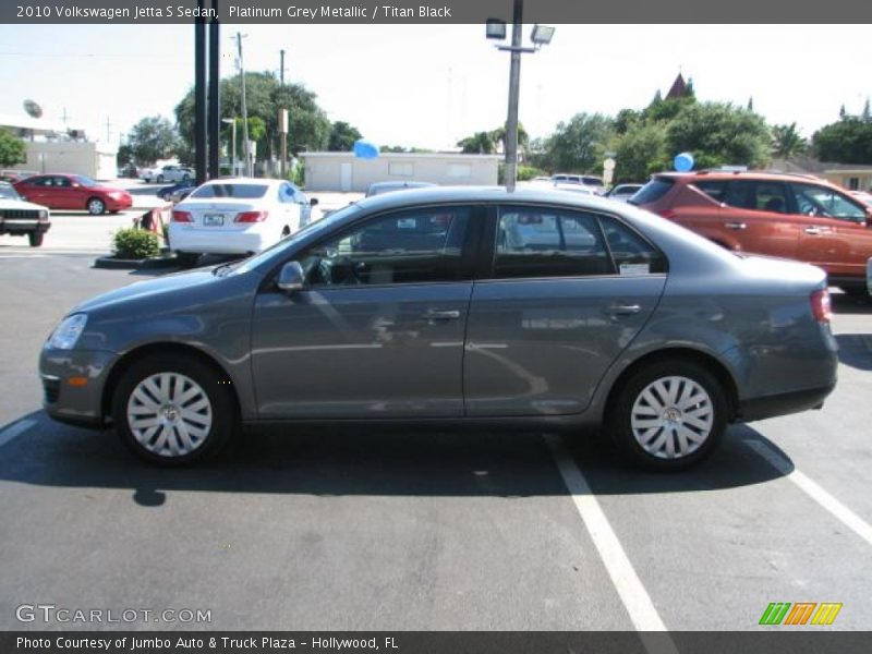 Platinum Grey Metallic / Titan Black 2010 Volkswagen Jetta S Sedan