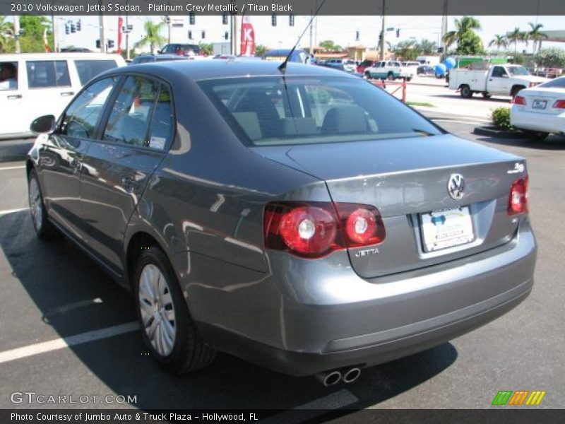 Platinum Grey Metallic / Titan Black 2010 Volkswagen Jetta S Sedan