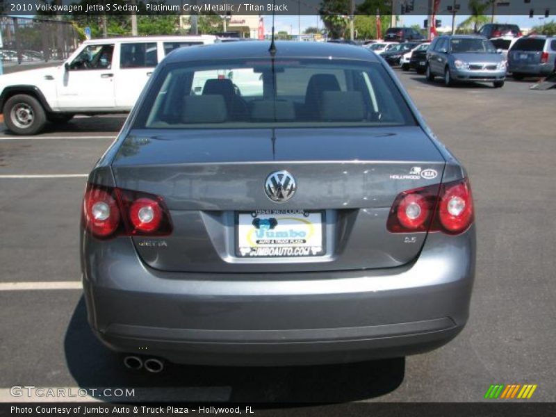 Platinum Grey Metallic / Titan Black 2010 Volkswagen Jetta S Sedan