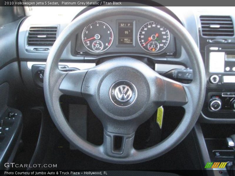 Platinum Grey Metallic / Titan Black 2010 Volkswagen Jetta S Sedan