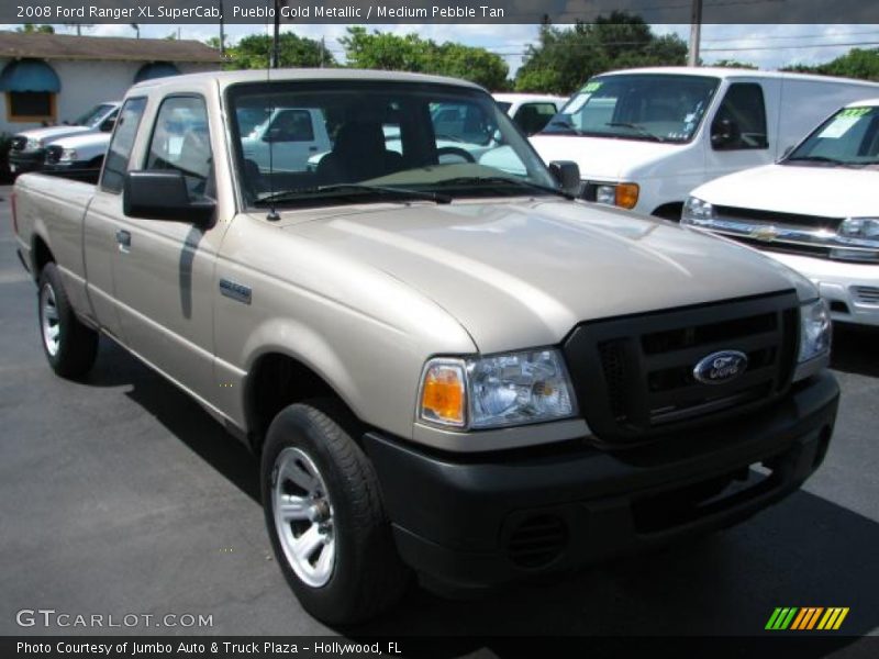 Pueblo Gold Metallic / Medium Pebble Tan 2008 Ford Ranger XL SuperCab