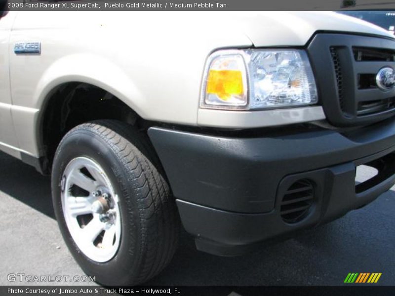 Pueblo Gold Metallic / Medium Pebble Tan 2008 Ford Ranger XL SuperCab