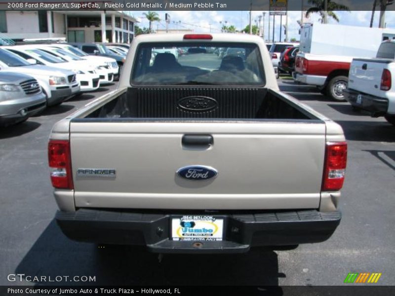 Pueblo Gold Metallic / Medium Pebble Tan 2008 Ford Ranger XL SuperCab