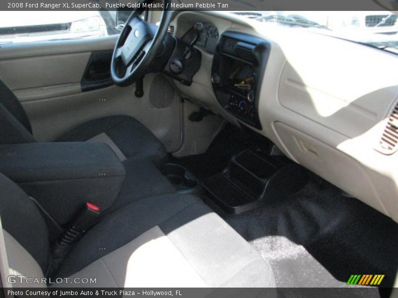 Pueblo Gold Metallic / Medium Pebble Tan 2008 Ford Ranger XL SuperCab