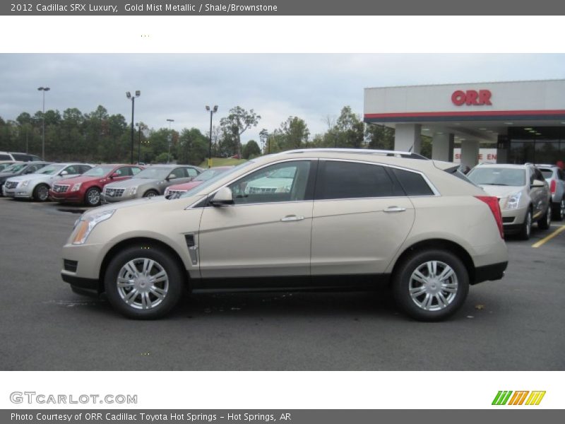 Gold Mist Metallic / Shale/Brownstone 2012 Cadillac SRX Luxury