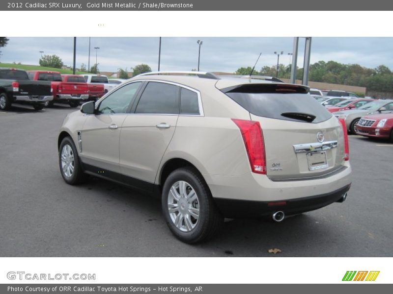 Gold Mist Metallic / Shale/Brownstone 2012 Cadillac SRX Luxury