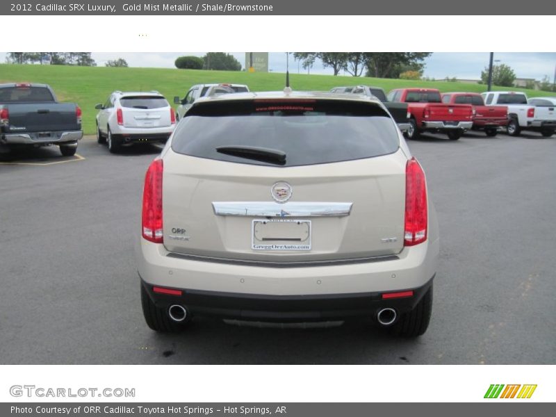 Gold Mist Metallic / Shale/Brownstone 2012 Cadillac SRX Luxury