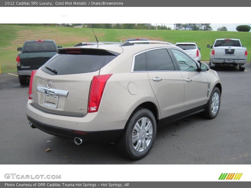 Gold Mist Metallic / Shale/Brownstone 2012 Cadillac SRX Luxury