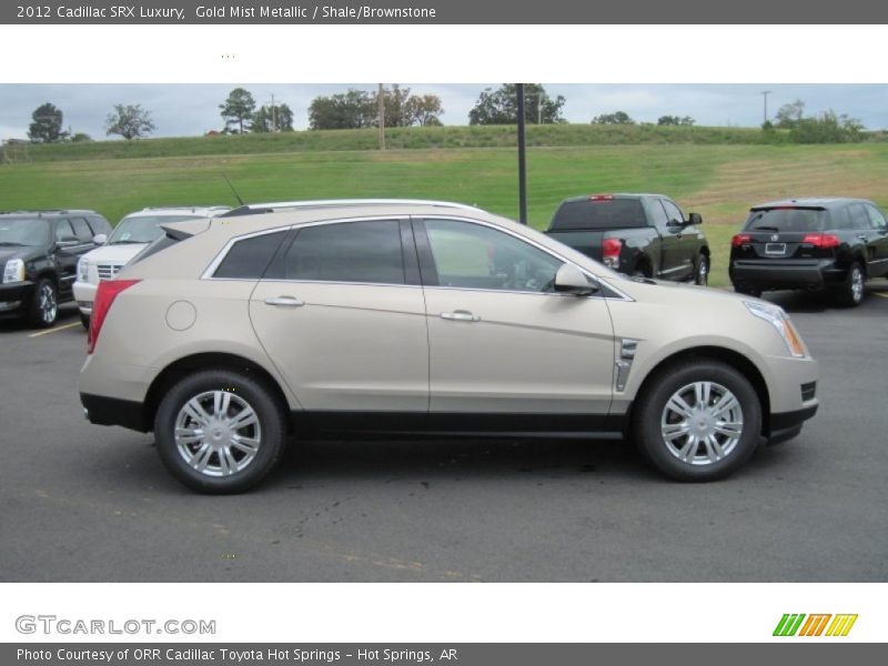 Gold Mist Metallic / Shale/Brownstone 2012 Cadillac SRX Luxury