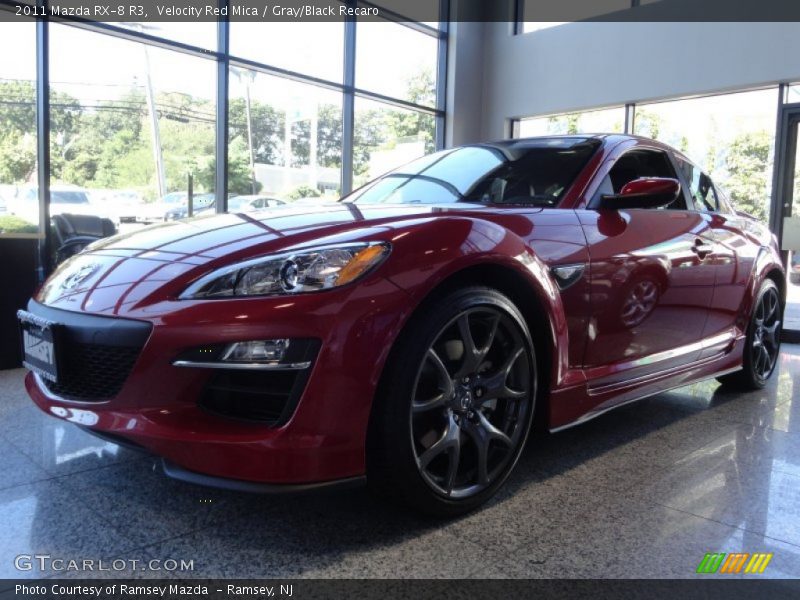 Velocity Red Mica / Gray/Black Recaro 2011 Mazda RX-8 R3