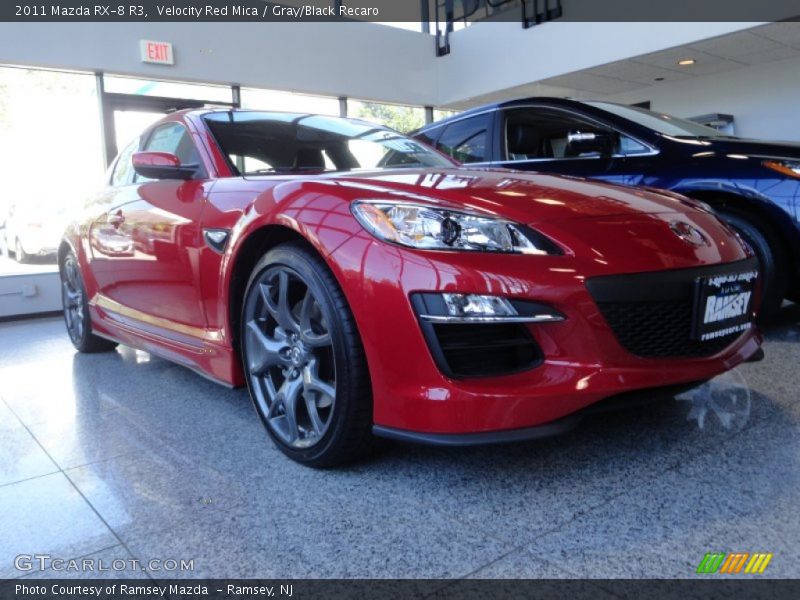 Velocity Red Mica / Gray/Black Recaro 2011 Mazda RX-8 R3