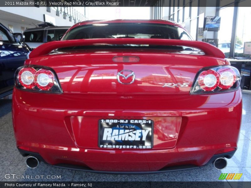 Velocity Red Mica / Gray/Black Recaro 2011 Mazda RX-8 R3