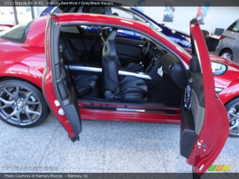 Velocity Red Mica / Gray/Black Recaro 2011 Mazda RX-8 R3