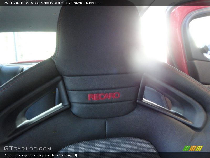 Velocity Red Mica / Gray/Black Recaro 2011 Mazda RX-8 R3