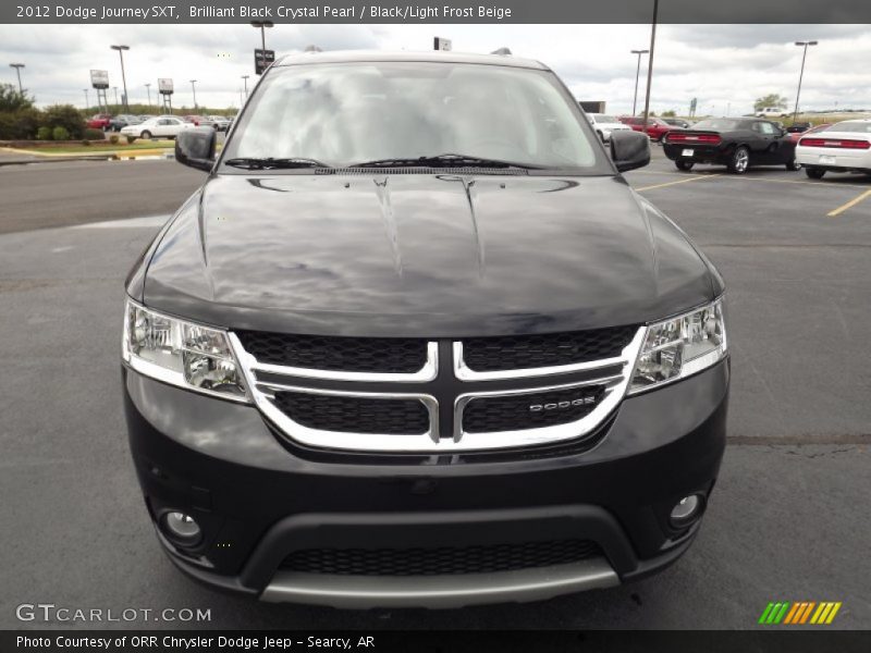 Brilliant Black Crystal Pearl / Black/Light Frost Beige 2012 Dodge Journey SXT