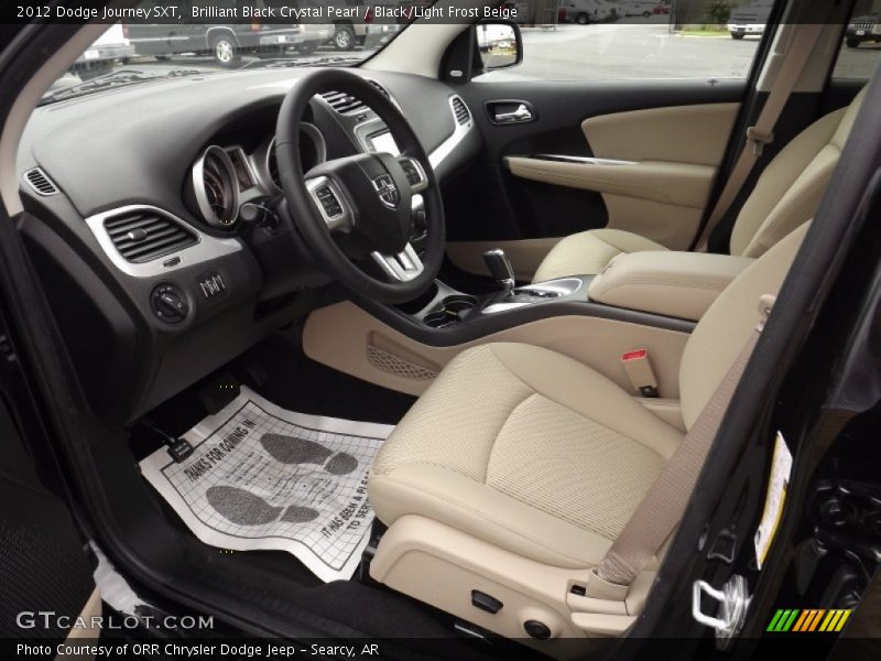  2012 Journey SXT Black/Light Frost Beige Interior