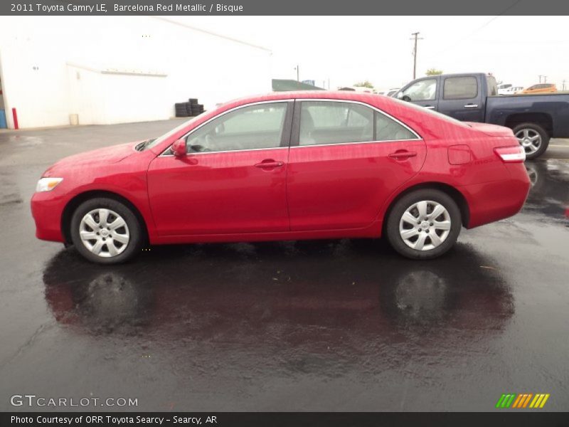 Barcelona Red Metallic / Bisque 2011 Toyota Camry LE