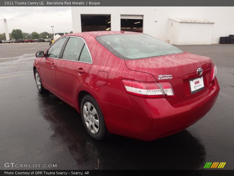 Barcelona Red Metallic / Bisque 2011 Toyota Camry LE