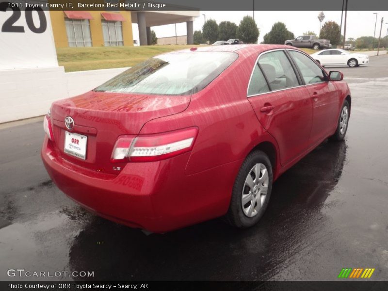 Barcelona Red Metallic / Bisque 2011 Toyota Camry LE