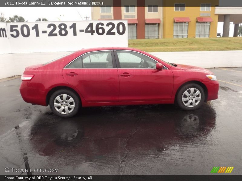 Barcelona Red Metallic / Bisque 2011 Toyota Camry LE