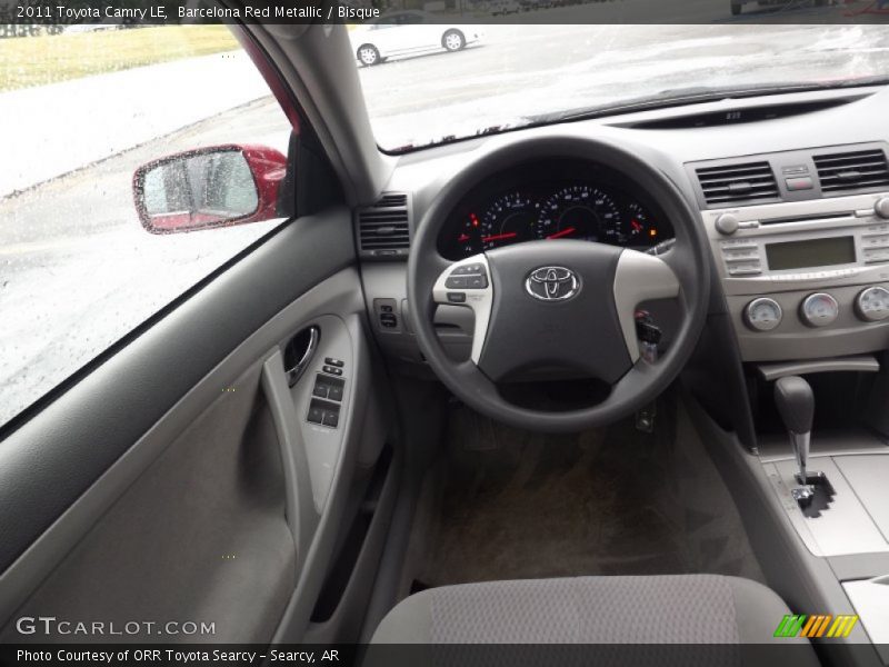 Barcelona Red Metallic / Bisque 2011 Toyota Camry LE