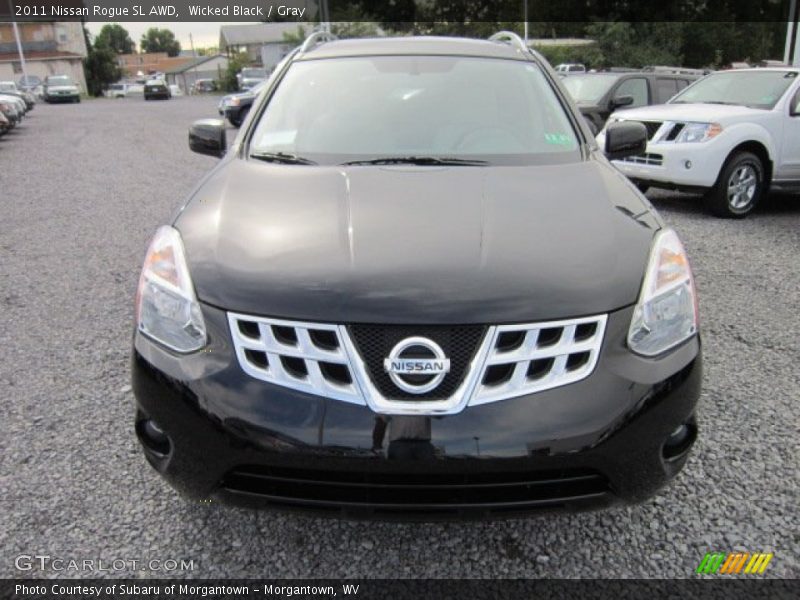 Wicked Black / Gray 2011 Nissan Rogue SL AWD