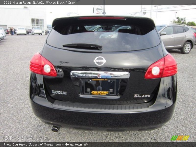 Wicked Black / Gray 2011 Nissan Rogue SL AWD