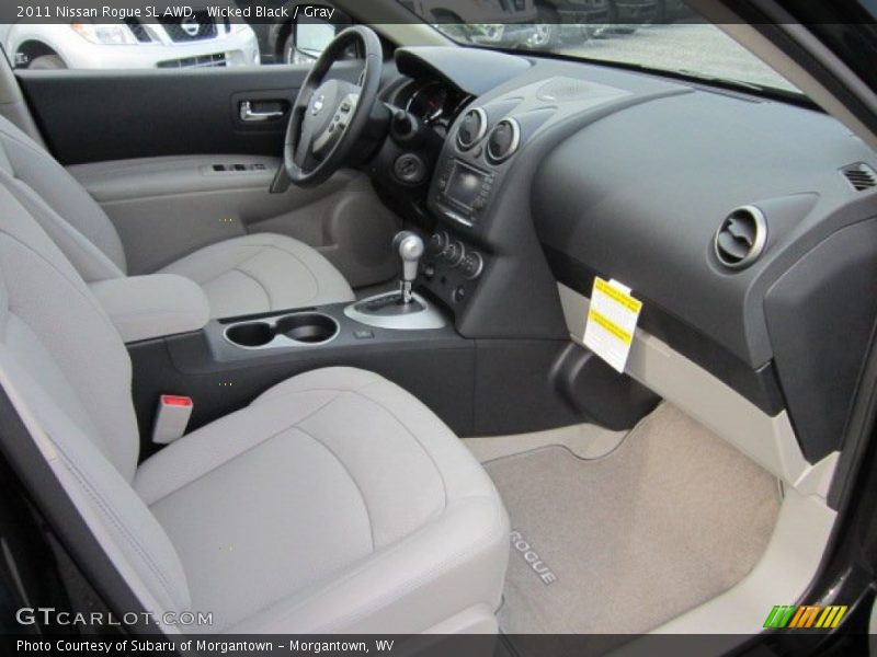 Wicked Black / Gray 2011 Nissan Rogue SL AWD