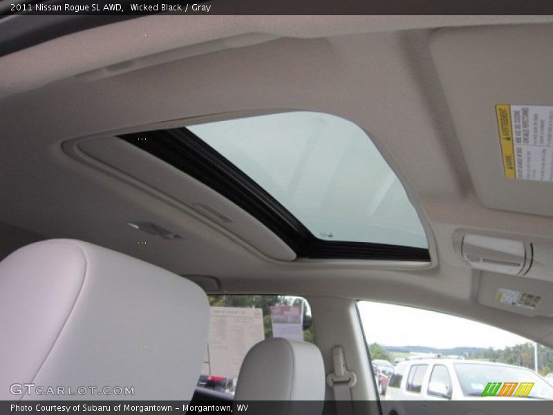 Wicked Black / Gray 2011 Nissan Rogue SL AWD