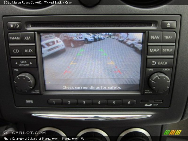 Wicked Black / Gray 2011 Nissan Rogue SL AWD