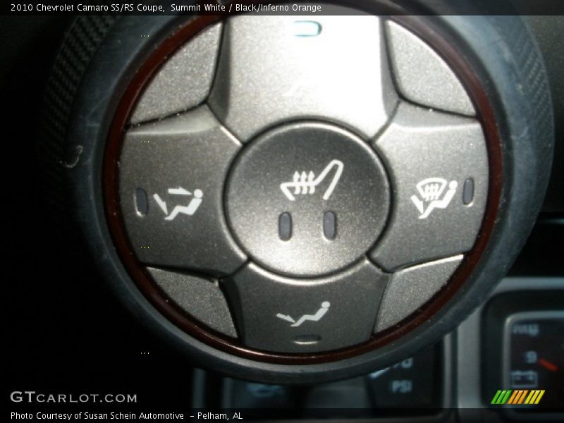 Summit White / Black/Inferno Orange 2010 Chevrolet Camaro SS/RS Coupe