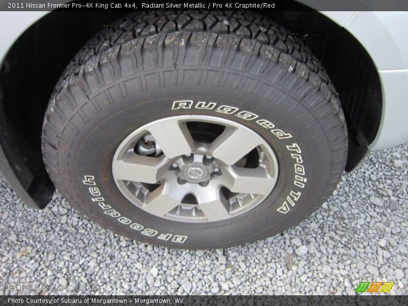 Radiant Silver Metallic / Pro 4X Graphite/Red 2011 Nissan Frontier Pro-4X King Cab 4x4