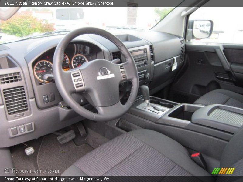  2011 Titan SV Crew Cab 4x4 Charcoal Interior