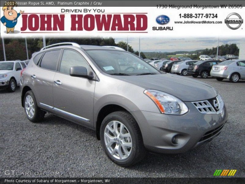 Platinum Graphite / Gray 2011 Nissan Rogue SL AWD
