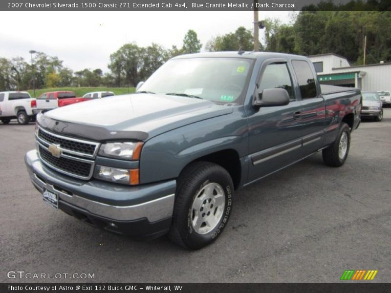 Blue Granite Metallic / Dark Charcoal 2007 Chevrolet Silverado 1500 Classic Z71 Extended Cab 4x4