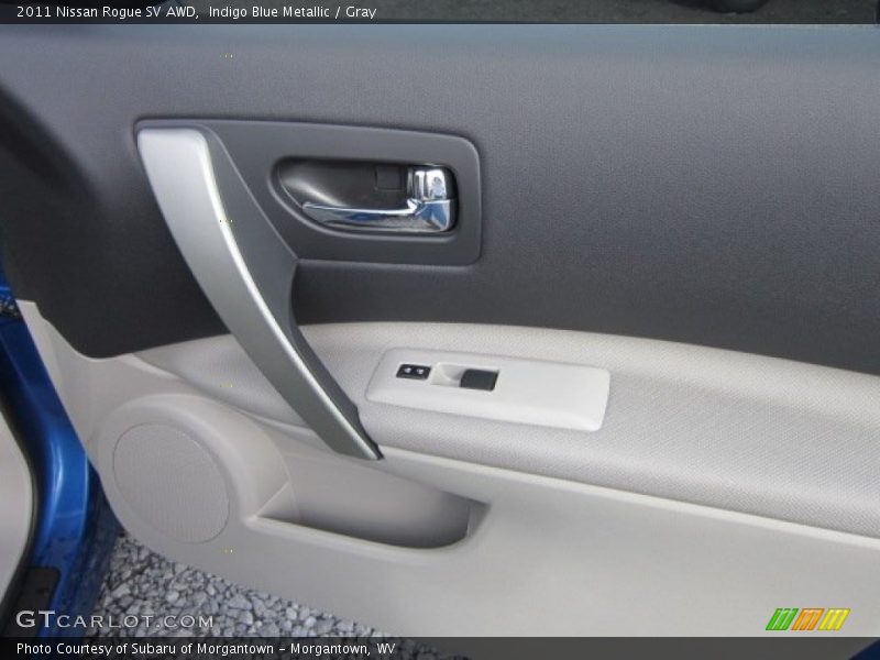 Indigo Blue Metallic / Gray 2011 Nissan Rogue SV AWD