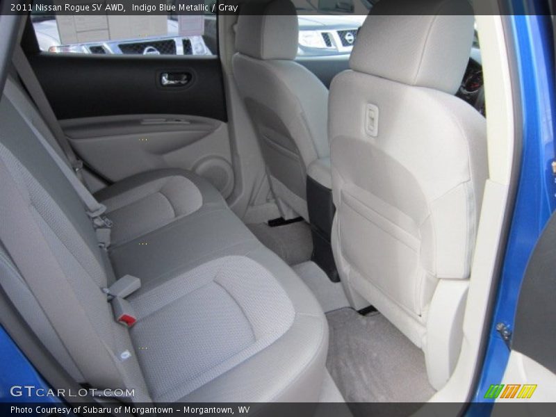 Indigo Blue Metallic / Gray 2011 Nissan Rogue SV AWD