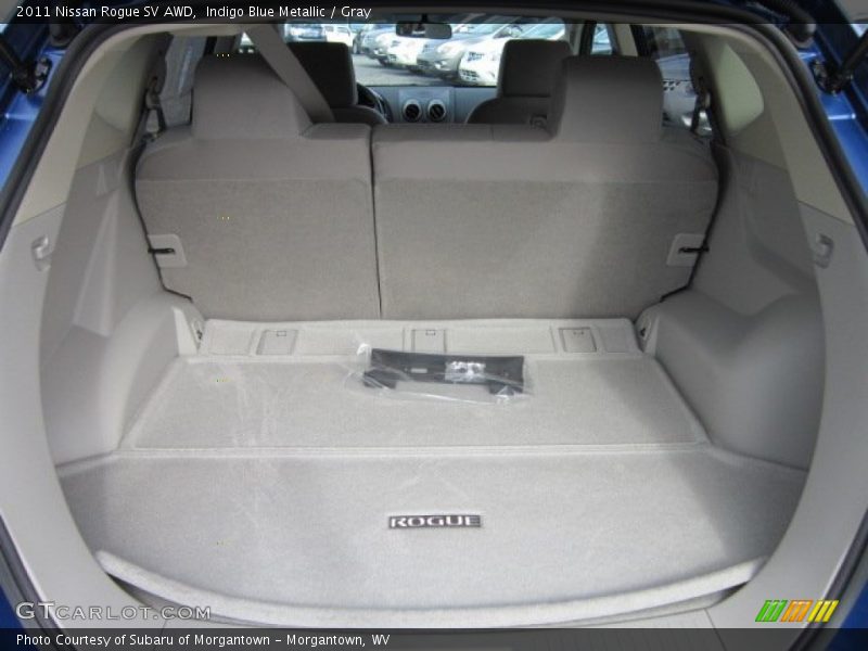 Indigo Blue Metallic / Gray 2011 Nissan Rogue SV AWD